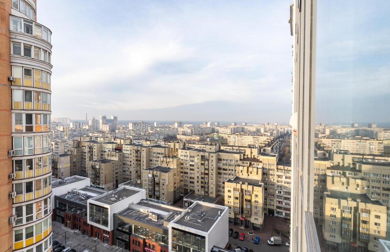 Luxury Apartments Smartplaza Obolon Metro Minskai كييف المظهر الخارجي الصورة
